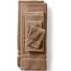 Lands’ End Essential Towel Cobblestone Bath- Hand Towel(Dark Jute Brown)