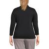 Lands’ End Women’s 3/4 Sleeve American-Grown Supima Cotton Polo Shirt(Black)