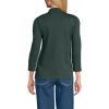 Lands’ End Women’s 3/4 Sleeve American-Grown Supima Cotton Polo Shirt(Evening Forest)