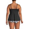 Lands’ End Women’s Adjustable Scoop Neck Flutter Tankini Top(Black)