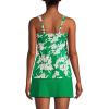 Lands’ End Women’s Adjustable Scoop Neck Flutter Tankini Top(Grass Painted Flower)