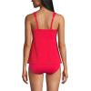 Lands’ End Women’s Adjustable Scoop Neck Flutter Tankini Top(Strawberry)