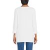 Lands’ End Women’s American-Grown Supima Cotton Adjustable 3/4 Sleeve Boatneck Tunic(White)