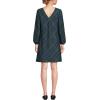 Lands’ End Women’s Brushed Flannel Scoop Neck Long Sleeve Above Knee Dress(Deep Forest Blackwatch Plaid)