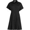 Lands’ End Women’s Cambric Above The Knee Shirt Dress(Black)