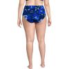 Lands’ End Women’s Cheeky High Waisted Bikini Bottoms(Deep Sea Navy Abstract Floral)