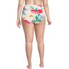 Lands’ End Women’s Chlorine Resistant Pinchless High Waisted Bikini Bottoms(Egret/Poppy Floral)