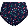 Lands’ End Women’s Chlorine Resistant Pinchless High Waisted Bikini Bottoms(Navy/Berry Dot)