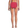 Lands’ End Women’s Chlorine Resistant Pinchless High Waisted Bikini Bottoms(Red Mini Dot)