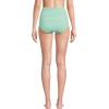 Lands’ End Women’s Chlorine Resistant Tummy Control Tugless High Waisted Bikini Swim Bottoms(Wintergreen/White Gingham)