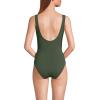 Lands’ End Women’s Chlorine Resistant Wrap Tankini Swimsuit Top(Rich Olive Green)