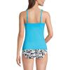 Lands’ End Women’s Chlorine Resistant Wrap Tankini Swimsuit Top(Turquoise)