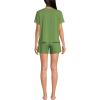 Lands’ End Women’s Cooling 2 Piece Pajama Set – Short Sleeve Tee and Shorts(Valley Green)