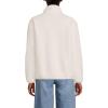 Lands’ End Women’s Half Zip Cozy Sherpa Fleece Pullover(Ivory)