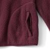 Lands’ End Women’s Half Zip Cozy Sherpa Fleece Pullover(Lush Burgundy)