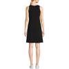 Lands’ End Women’s High Impact Crew Neck Above The Knee Active Dress(Black)