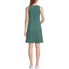 Lands’ End Women’s High Impact Crew Neck Above The Knee Active Dress(Washed Evergreen)