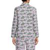 Lands’ End Women’s Long Sleeve Print Flannel Pajama Top(Lavender Blush Village)