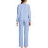 Lands’ End Women’s Petite Knit 2 Piece Pajama Set – Long Sleeve Top and Pants(Light Sea Blue Tiny Floral)