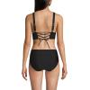 Lands’ End Women’s Plunge Bikini Top(Black)