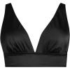 Lands’ End Women’s Plunge Bikini Top(Black)