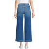 Lands’ End Women’s Recover Denim High Rise Wide Leg Crop Jeans(Indigo Tide Blue)