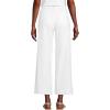 Lands’ End Women’s Recover Denim High Rise Wide Leg Crop Jeans(White)