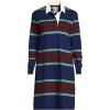 Lands’ End Women’s Rugby Dress(Deep Sea Navy/Burgundy Stripes)