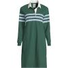 Lands’ End Women’s Rugby Dress(Norway Spruce Stripe)