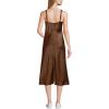 Lands’ End Women’s Satin Slip Dress(Tree Bark)