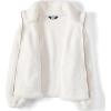 Lands’ End Women’s Shearling Zip Front Fleece Jacket(Ivory)