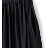 Lands’ End Women’s Slub Cap Sleeve Shirred Skirt Midi Dress(Black)