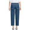 Lands’ End Women’s Soft Denim Mid Rise Relaxed Straight Crop Jeans(Crawford Wash)