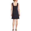 Lands’ End Women’s Starfish Sleeveless Shift Dress(Black)