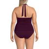 Lands’ End Women’s Twist Halter Tankini Top(Dark Wine)