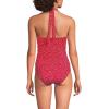 Lands’ End Women’s Twist Halter Tankini Top(Red Mini Dot)
