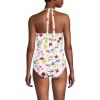 Lands’ End Women’s Twist Halter Tankini Top(White Multi Garden Floral)
