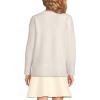 Lands’ End Women’s Ultrasoft Crew Neck Hi Low Hem Tunic Sweater(Fresh Ivory)