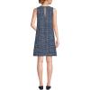 Lands’ End Women’s Washable Tweed Sleeveless Above The Knee Dress(Navy/Blue/Ivory Tweed)