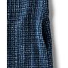 Lands’ End Women’s Washable Tweed Sleeveless Above The Knee Dress(Navy/Blue/Ivory Tweed)