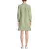 Lands’ End Women’s Wide Wale Cord Popover Long Sleeve Shirt Dress(Hawthorne Green)