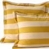 Lands’ End 300 Percale YD Sham Dijon Gold Stripe Standard(Dijon Gold Stripe)