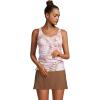 Lands’ End Chlorine Resistant Underwire Tankini Swimsuit Top(White Burst Tie Dye)