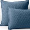 Lands’ End Solid Diamond Double Voile Sham Bering Sea Blue Standard(Bering Sea Blue)
