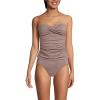 Lands’ End Women’s Bandeau Tankini Swimsuit Top(Bronze Sand Shine)