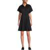 Lands’ End Women’s Cambric Above The Knee Shirt Dress(Black)
