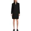 Lands’ End Women’s Cozy Lofty Quarter Zip Sweater Dress(Black)