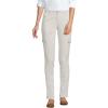 Lands’ End Women’s Mid Rise Slim Cargo Chino Pants(Light Stone)