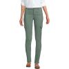 Lands’ End Women’s Mid Rise Slim Cargo Chino Pants(Lily Pad Green)