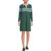 Lands’ End Women’s Rugby Dress(Norway Spruce Stripe)